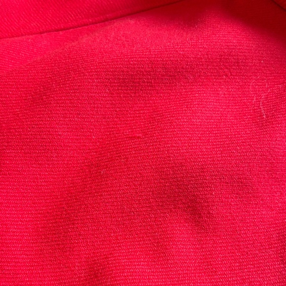 Barbour Alberta Red Wool Belted Pea Coat - Picture 15 of 16